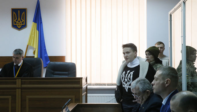 Надежда Савченко в суде, 23 марта 2018 года