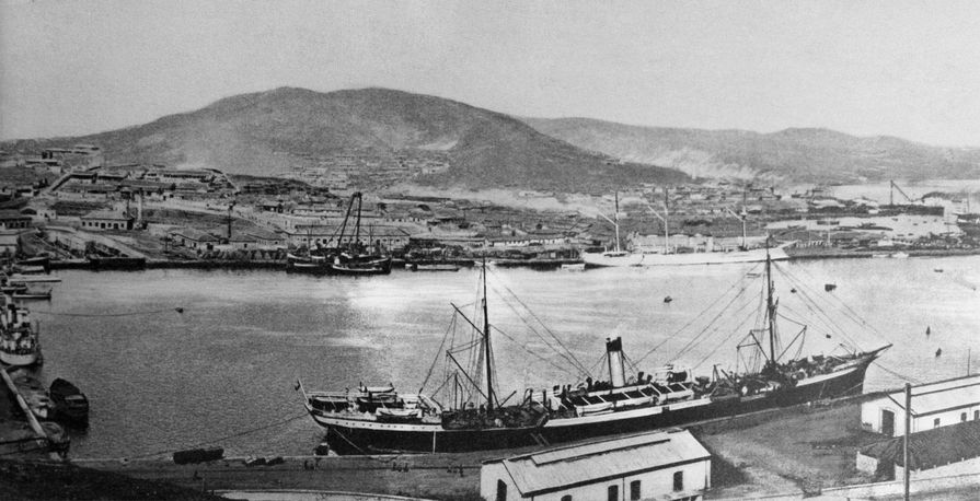Вид на Порт-Артур. 1904 год.