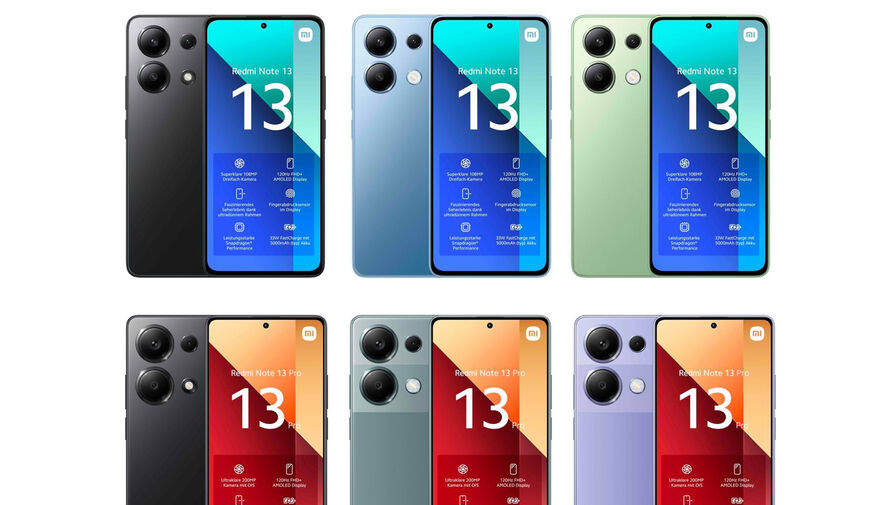 Телефоны Xiaomi из серии Redmi Note 13 можно купить в РФ по цене от 23 тыс. рублей