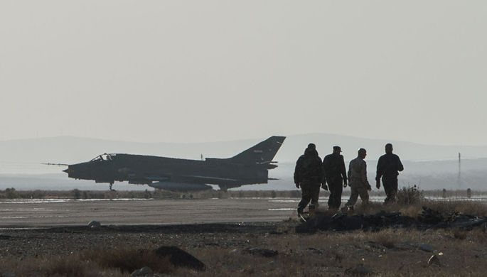 Самолет Су-22 сирийских ВВС