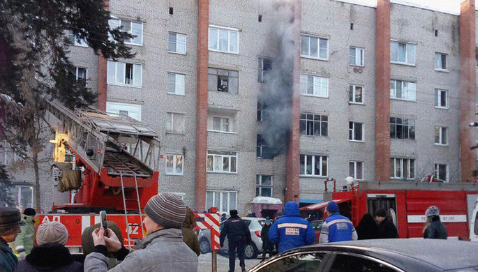 Последствия пожара на улице Кирова в Раменском, 1 марта 2018 года
