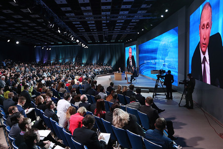 Большая пресс-конференция президента РФ Владимира Путина 10