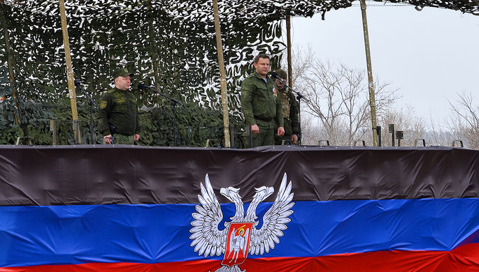 Во время военно-полевых сборов резервистов самопровозглашенной ДНР на полигоне в Шахтерском районе