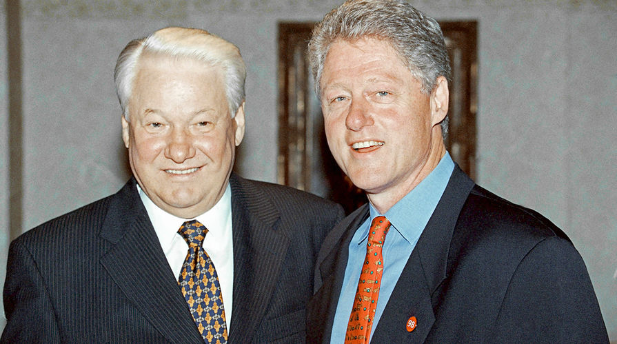 Президент России Борис Ельцин и президент США Билл Клинтон, май 1998 года