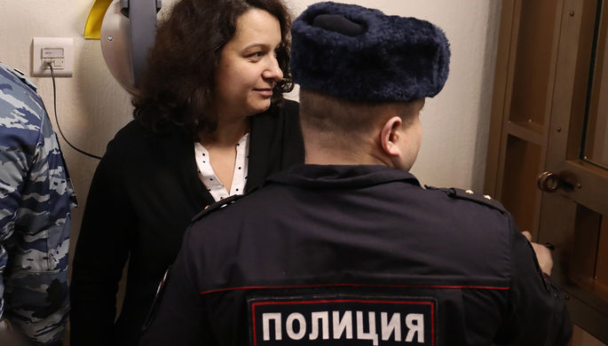 Врач-гематолог Елена Мисюрина в зале Московского городского суда, 5 февраля 2018 года