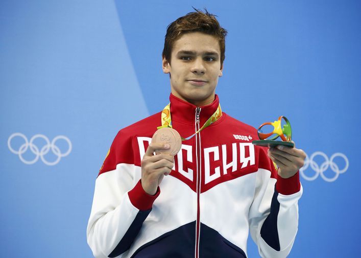 Евгений Рылов с олимпийской медалью