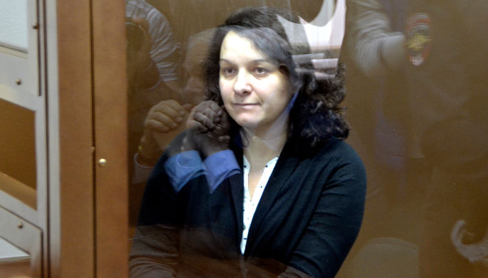 Врач-гематолог Елена Мисюрина в зале Московского городского суда, 5 февраля 2018 года