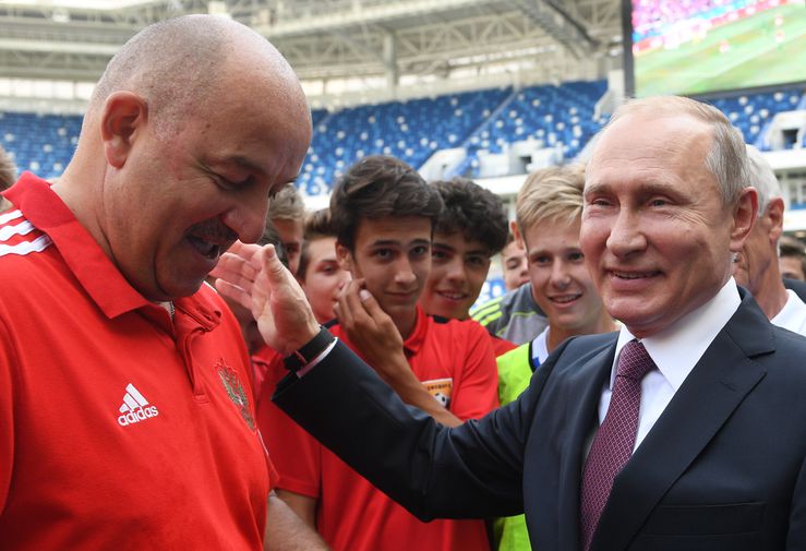 Станислав Черчесов и Владимир Путин