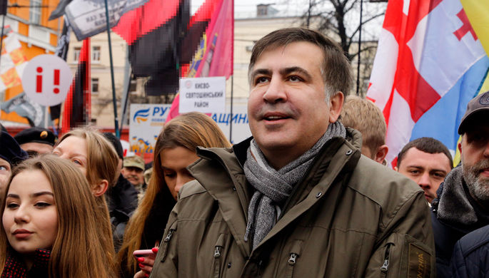 Марш за импичмент президента Украины Петра Порошенко, организованный Михаилом Саакашвили. Киев, 3...