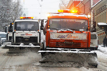 Snow strike in North Moscow