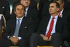 Президент УЕФА Мишель Платини и принц Испании Фелипе
