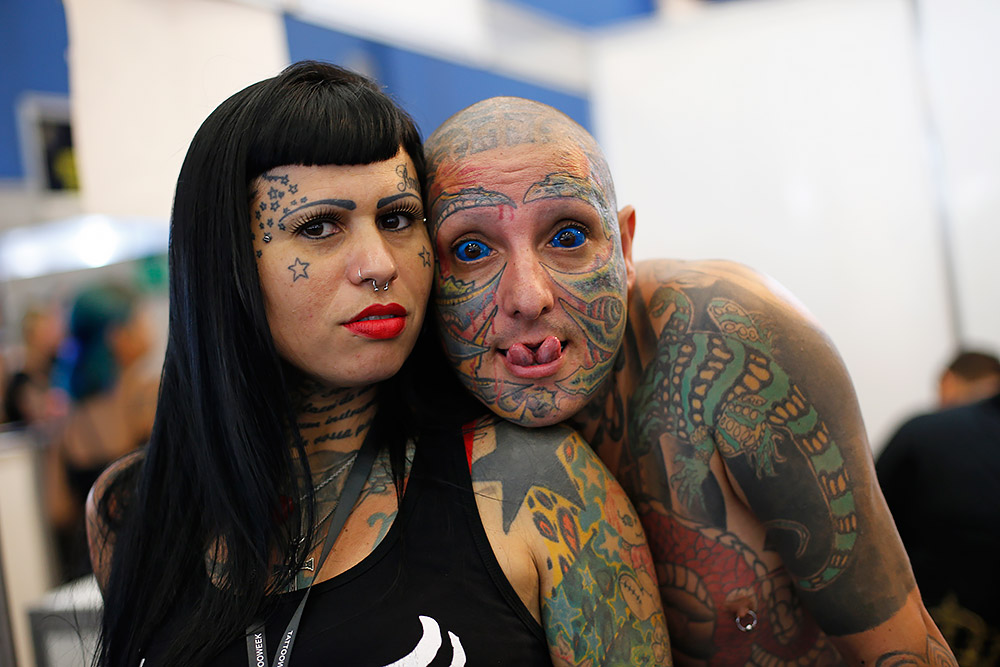 Самая татуированная пара в мире