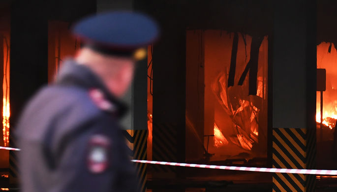 Пожар на строительном рынке «Синдика»
