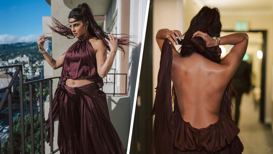 Актриса Приянка Чопра выложила фото в топе с открытой спиной и шароварах
