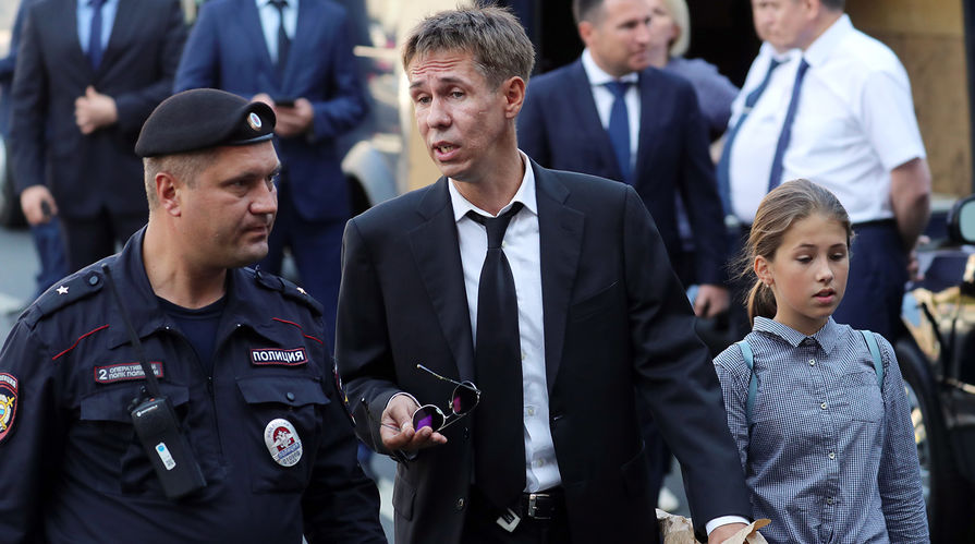 Актер Алексей Панин перед церемонией прощания с Иосифом Кобзоном в Москве, 2 сентября 2018 года