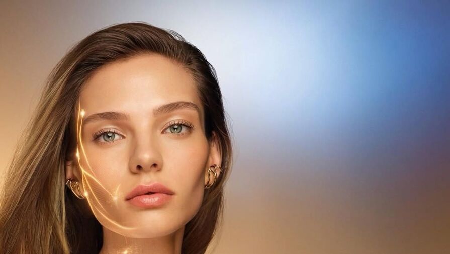 Модель Кафельникова в наряде с глубоким декольте снялась в рекламе Estee Lauder