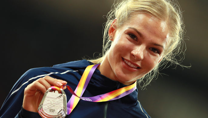 Прыгунья в длину Дарья Клишина выиграла серебро на ЧМ по легкой атлетике