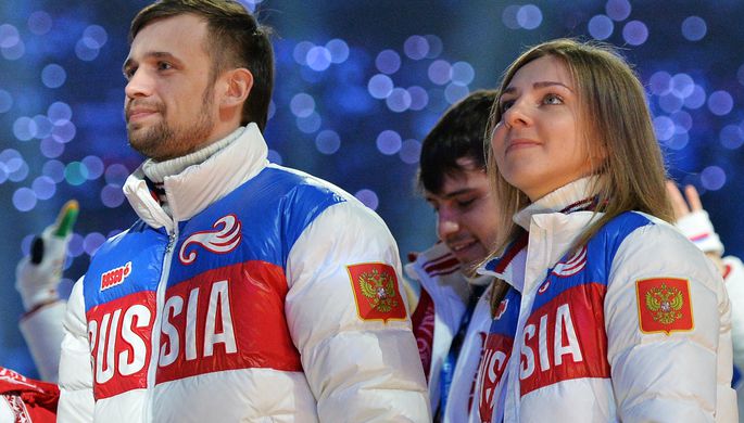 Олимпийский чемпион соревнований по скелетону Александр Третьяков и бронзовый призер соревнований по...
