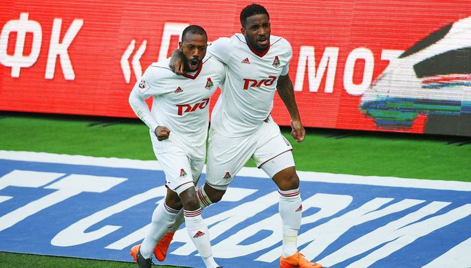 Футболисты московского «Локомотива»