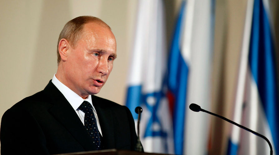 Путин на встрече в Иерусалиме, 2012 год