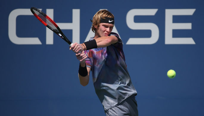 Российский теннисист Андрей Рублев дошел до 1/4 финала US Open