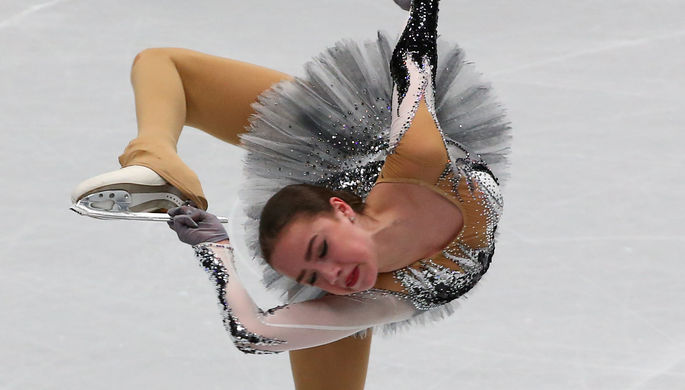 Российская фигуристка Алина Загитова на чемпионате мира в Милане