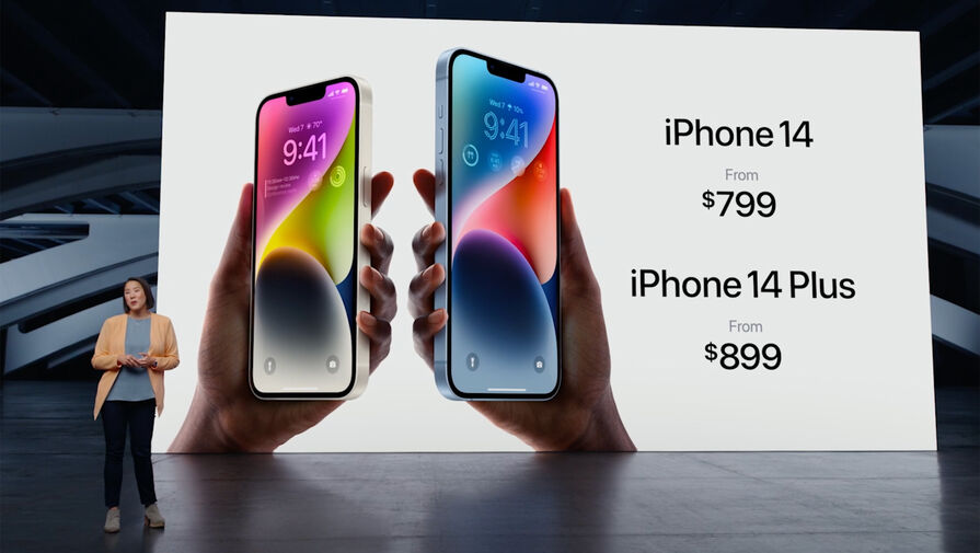 Смартфон iPhone 14 Plus подешевел в России на 25%