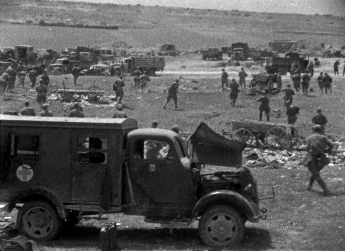 Советские войска в окрестностях Севастополя во время наступления. Весна 1944 года. Великая Отечественная война 1941-1945 гг.