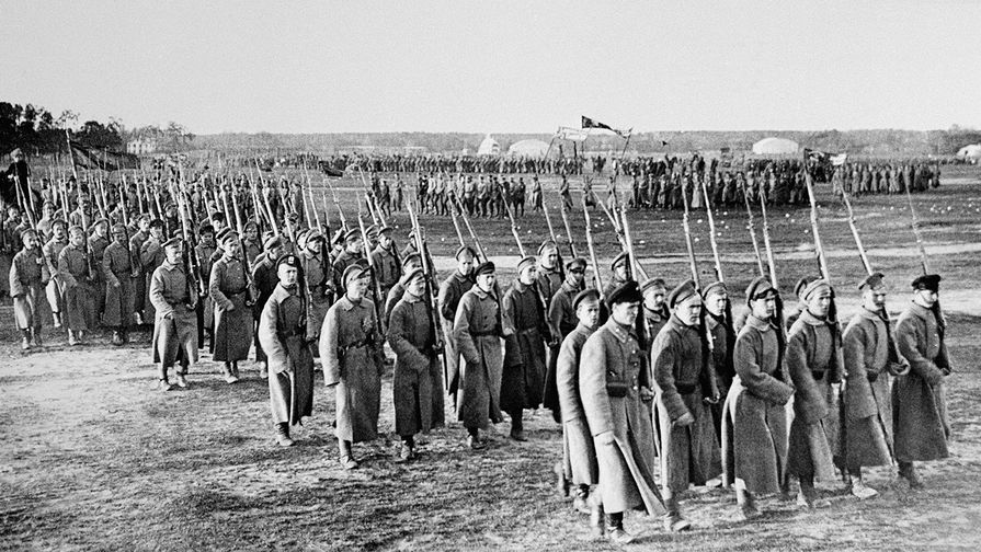 Парад частей Красной армии на Ходынском поле, 1 мая 1918 года