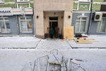 Последствия взрыва в помещении банка в Первомайском районе Новосибирска, 22 января 2019 года