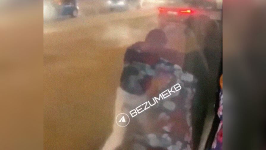 В Екатеринбурге водители автобусов устроили драку посреди дороги