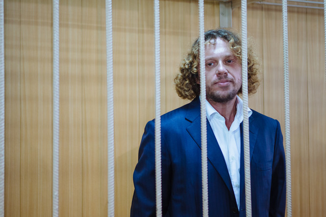 Бизнесмен Сергей Полонский в Тверском районном суде на рассмотрении ходатайства следствия о продлении ареста