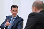 Президент Сирии Башар Асад во время встречи в Кремле