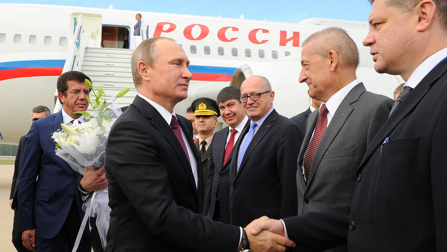 Президент России Владимир Путин прилетел в&nbsp;Турцию для&nbsp;участия в&nbsp;саммите G20