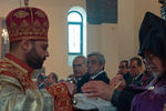 Президент Армении Серж Саргсян (в центре) на торжественной литургии по случаю праздника Святого Рождества и Богоявления в кафедральном соборе Эчмиадзина в Армении
