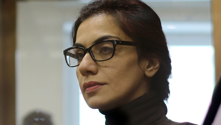 Экс-член правления «Интер РАО» Карина Цуркан, обвиняемая в шпионаже, во время оглашения приговора в Мосгорсуде, 29 декабря 2020 года