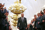 Владимир Путин во время церемонии инаугурации в Кремле, 7 мая 2018 года