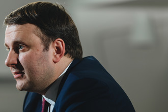 Министр экономического развития Максим Орешкин во время интервью в редакции «Газеты.Ru»
