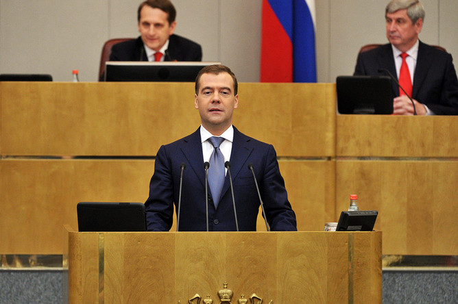 17 апреля Дмитрий Медведев впервые выступит перед Госдумой с правительственным отчетом