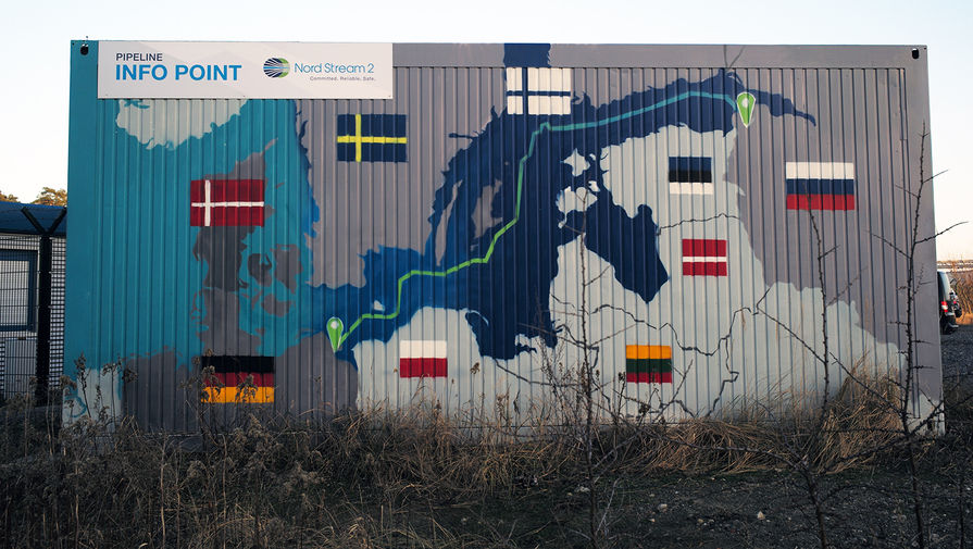 Береговые объекты газопровода «Северный поток - 2» в городе Любмин в Германии, февраль 2021 года
