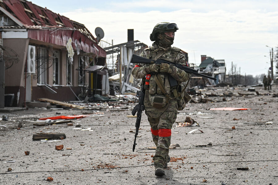 Военнослужащий РФ в&nbsp;Судже, 15&nbsp;марта 2025&nbsp;года