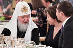 Патриарх Московский и всея Руси Кирилл на торжественном приеме в Александровском зале Большого Кремлевского дворца