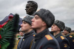 Памятник Михаилу Калашникову, открытие которого состоялось на военном мемориальном кладбище в Мытищах в Московской области