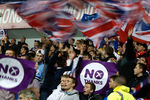 Плакаты «Нет, спасибо» развернули на одном из матчей болельщики «Рейнджерс» — шотландского футбольного клуба из города Глазго, Шотландия