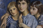 «Автопортрет с дочерьми» (1921) 