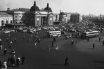 Площадь у Курского вокзала в Москве, 1955 год