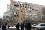 Последствия взрыва в жилом доме на улице Зеленой в Химках, 19 марта 2021 года
