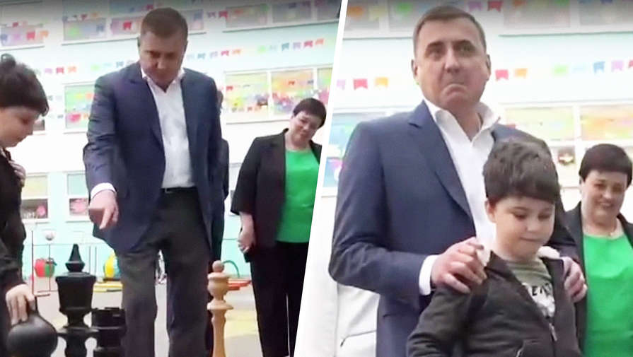 Губернатор Дюмин решил помочь школьнику в шахматной партии, но тут же проиграл фигуру