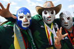 Болельщики сборной Мексики перед матчем группового этапа чемпионата мира по футболу между сборными Мексики и Швеции