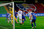 Во время товарищеского матча между сборными командами Молдавии и России в Кишиневе, 12 ноября 2020 года